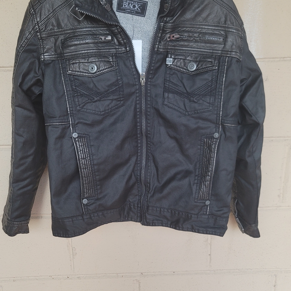 Black Kids Jacket - Black Size 14-16 Large